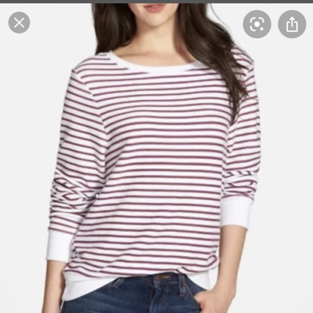 Wildfox Striped Beach Pullover